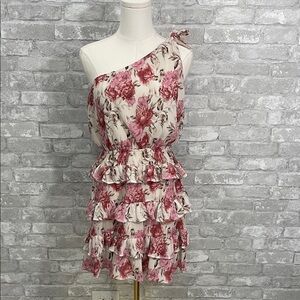 Aiyana Elegant One-Shoulder Floral Dress
